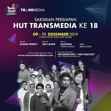 Deretan Artis Gelar Konser Menuju HUT Transmedia ke-18