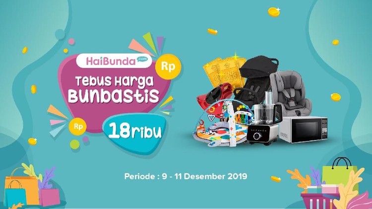 Bunda, yuk ikutan Bunbastis HaiBunda dan raih peluang menebus barang yang oke puny cuma Rp18 ribu. Buruan!