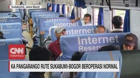 VIDEO: KA Pangarango Rute Sukabumi-Bogor Beroperasi Normal