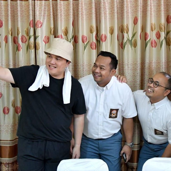 <p>Para pemain wefie dulu ya. (Foto: Istimewa)</p>