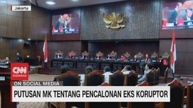 VIDEO: Putusan MK Tentang Pencalonan Eks Koruptor