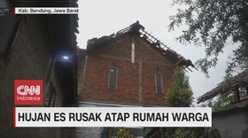 VIDEO: Hujan Es di Bandung Rusak Atap Rumah Warga