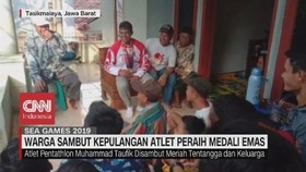 VIDEO: Warga Sambut Kepulangan Atlet Peraih Emas