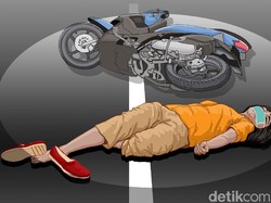 Jatuh dari Motor, Mata Wanita Pemotor di Jaktim Tertancap Batang Spion