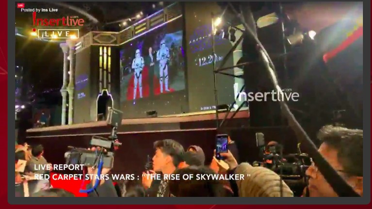 Ini keseruan red carpet Star Wars: The Rise of Skywalker, di Hotel Ritz Carlton, Tokyo, Jepang, Rabu (11/12).