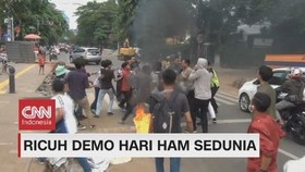 VIDEO: Demo Hari HAM Sedunia Berujung Ricuh