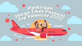 INFOGRAFIS: Perkiraan Harga Tiket Pesawat Trip Valentine 2020