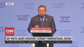 VIDEO: SBY Minta Kader Demokrat Hormati Pemerintahan Jokowi