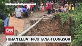 VIDEO: Hujan Lebat Picu Tanah Longsor