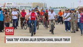 VIDEO: 'Anak Tiri' Aturan Jalur Sepeda Kanal Banjir Timur
