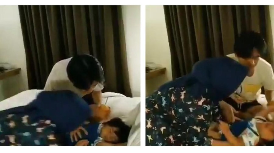 Viral pasangan selebtwit yang bangunkan sang anak berusia satu tahun hingga menangis.