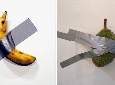 Saingi Karya Seni Pisang, Durian Nempel di Tembok Dijual Rp2,2 Miliar