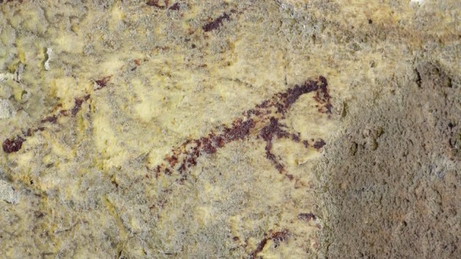 Lukisan gua tertua dunia dengan adegan figur setengah manusia dan hewan (therianthropes) berusia 44.000 tahun di Makassar terancam hilang.
