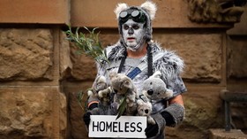 FOTO: Aksi Demo Protes Kabut Asap Pekat di Sydney