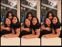 7 Potret Cantik Salma dan Salwa, Anak Kembar Titi DJ