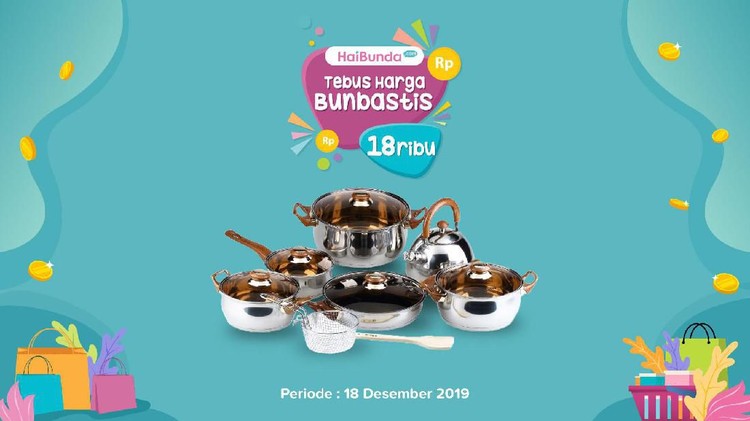 Tebus satu set panci cuma seharga Rp18 ribu. Siapa mau?