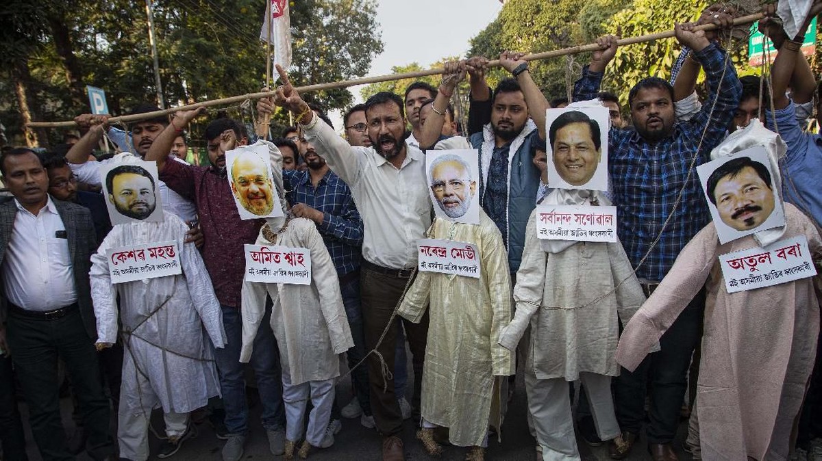 FOTO: Demo Tolak RUU Kewarganegaraan di India