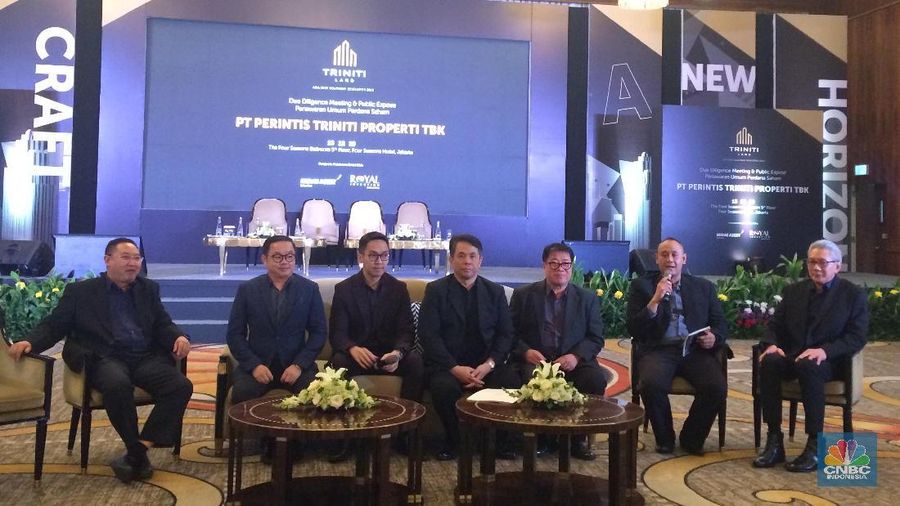 PT Perintis Triniti Properti (Triniti Land) akan mencatatkan saham perdana di Bursa Efek Indonesia (CNBC Indonesia/Syahrizal Sidik)