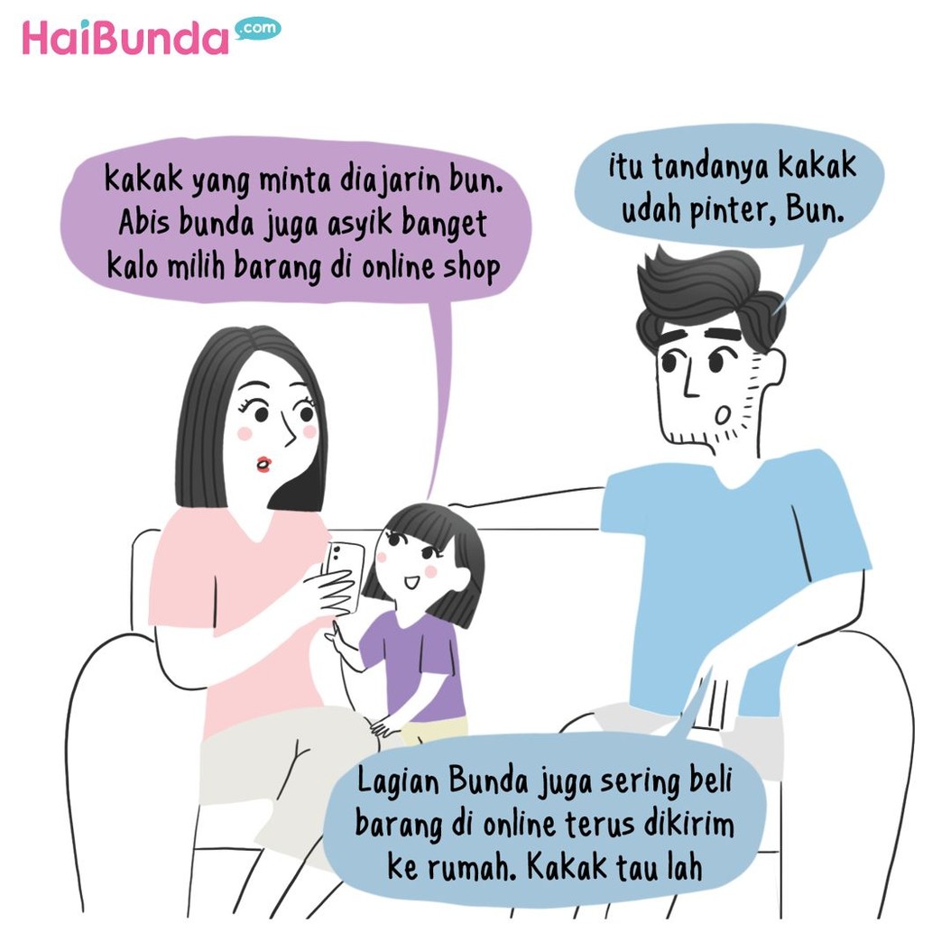 Ini yang dilakukan Bunda, Ayah, dan Kakak di Hari Belanja Online Nasional (Harbolnas). Kalau Bunda dan keluarga ngapain? Beli apa aja nih?