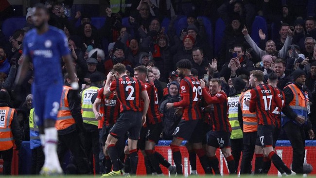 Kekalahan Chelsea dari Bournemouth pada lanjutan liga Inggris, Sabtu (14/12) malam, meninggalkan fakta penampilan buruk The Blues ketika bertemu The Cherries.