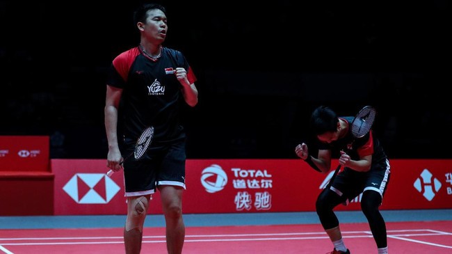 Mohammad Ahsan/Hendra Setiawan menyebut sebuah keajaiban berhasil meraih juara BWF World Tournament Finals 2019.