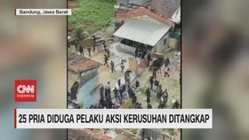 VIDEO: 25 Pria Pelaku Aksi Kerusuhan di Bandung Ditangkap