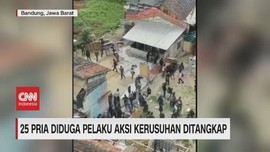 VIDEO: 25 Pria Pelaku Aksi Kerusuhan di Bandung Ditangkap
