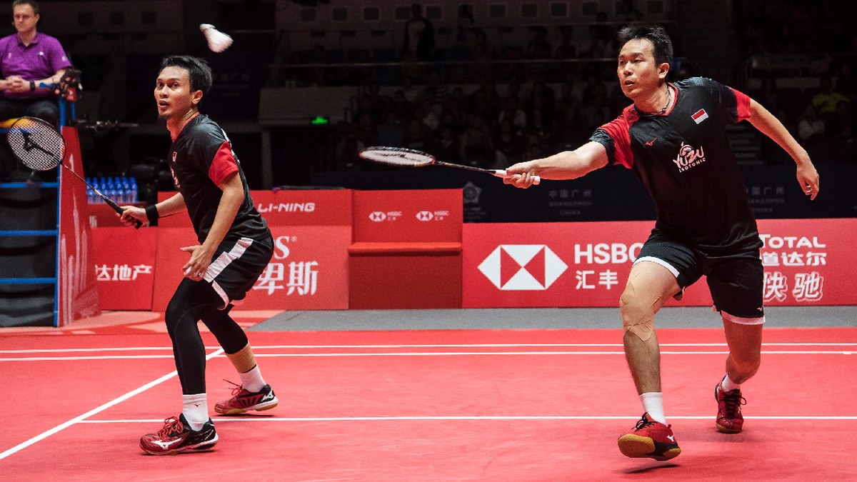 FOTO: Keperkasaan Ahsan/Hendra Juara BWF World Tour Finals