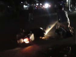Razia PSBB, Polisi Bubarkan Balap Liar di Makassar