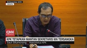 VIDEO: KPK Tetapkan Mantan Sekertaris MA sebagai Tersangka