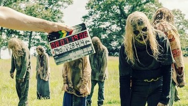 Peran Jadi Zombie, Aktor 'The Walking Dead' Gigit Penggemar di Dunia Nyata