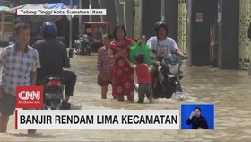VIDEO: Banjir Rendam 5 Kecamatan di Sumut