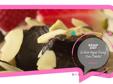 Resep Diet Es Krim Vegan Pisang Saus Cokelat