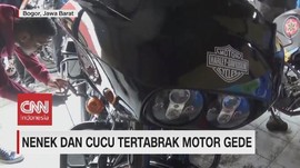 VIDEO: Penampakan Moge yang Menabrak Nenek & Cucu