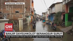 VIDEO: Banjir Dayeuhkolot Berangsur Surut