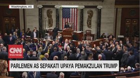 VIDEO: Parlemen AS Sepakati Upaya Pemakzulan Trump