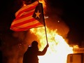 Massa Pro Separatis Catalonia Bentrok Saat Laga El Clasico