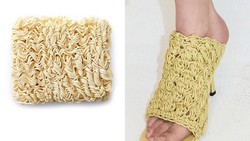 Sepatu Mewah Harga Puluhan Juta Disebut Mirip Mi Instan Mentah