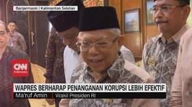 VIDEO: Ma'ruf  Amin Berharap Penanganan Korupsi Lebih Efektif