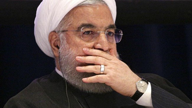 Pernyataan bahaya disampaikan Presiden Iran Hassan Rouhani kepada Presiden Prancis Emmanuel Macron.