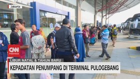 VIDEO: Kepadatan Penumpang di Terminal Pulogebang Meningkat