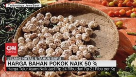 VIDEO: Jelang Nataru, Harga Bahan Pokok Naik 50%