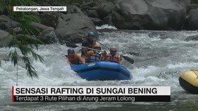 VIDEO: Sensasi Rafting di Sungai Bening