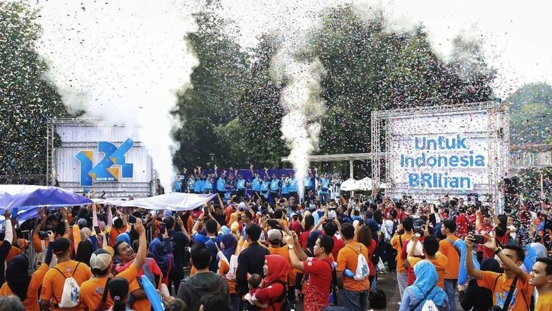 Sebanyak 65.000 peserta yang terdiri dari pekerja PT Bank Rakyat Indonesia (Persero) Tbk dan keluarganya di Jabodetabek mengikuti (BRIFFEST 2019.