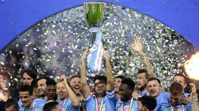 FOTO: Lazio Tumbangkan Juventus di Piala Super Italia