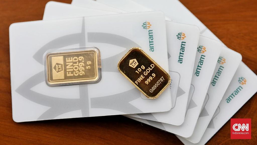 Harga Emas Antam Naik Tipis ke Rp2,857 per Gram