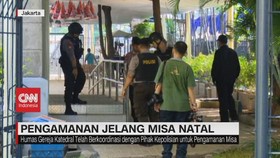 VIDEO: Banser GP Ansor Ikut Amankan Natal di Gereja Katedral