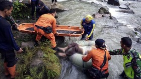 14 Orang Dinyatakan Hilang dalam Kecelakaan Bus Sriwijaya