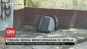 VIDEO: Tas Mencurigakan Ditemukan di Gerbang Gereja