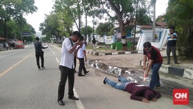 Polisi Reka 10 Adegan Penembakan Mahasiswa Kendari